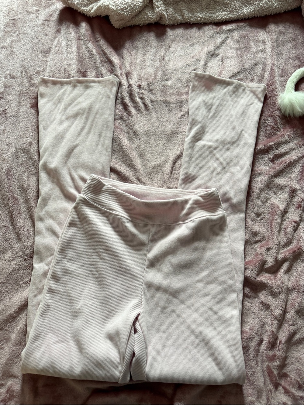 wild fable Pale Pink Ribbed Boot Cut Pants set